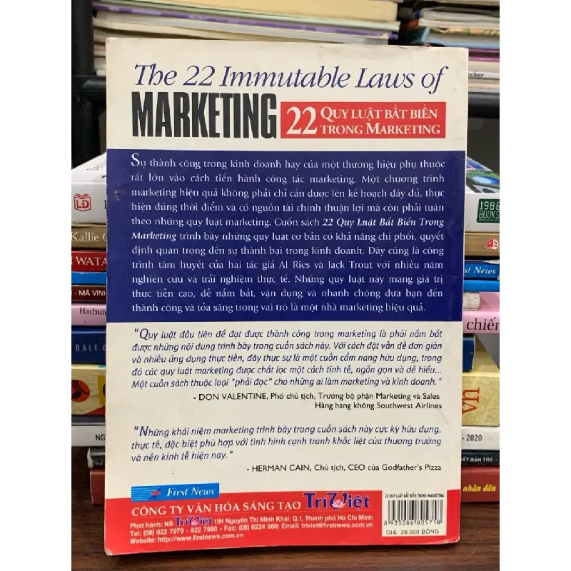 22 quy luật bất biến trong Marketing — Al Ries & Jack Trout 577718