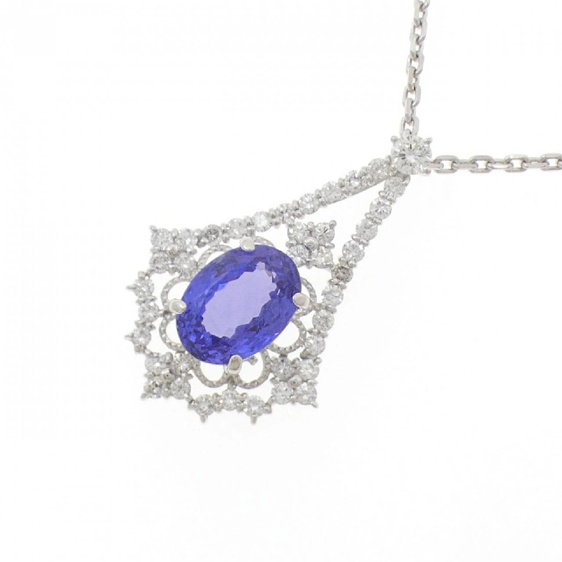 Dây chuyền Tanzanite PT900/PT850 4.362CT - Hàng hiệu Authentic 858562
