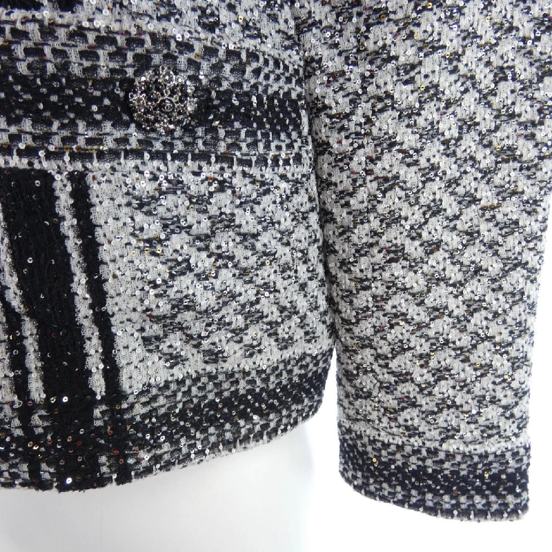 Áo khoác không cổ CHANEL P50631V37559 628895