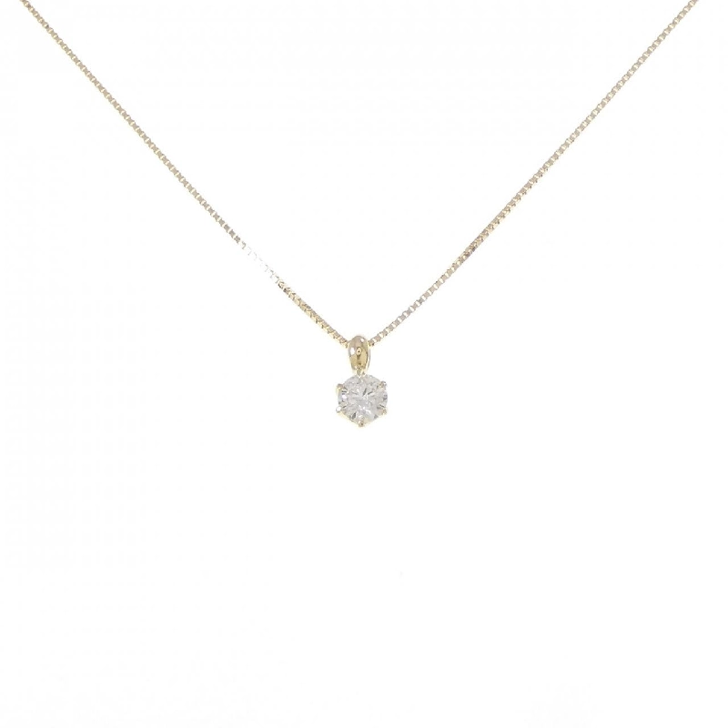 K18YG Solitaire Dây chuyền kim cương 0.20CT - Hàng hiệu Chính hãng 856977