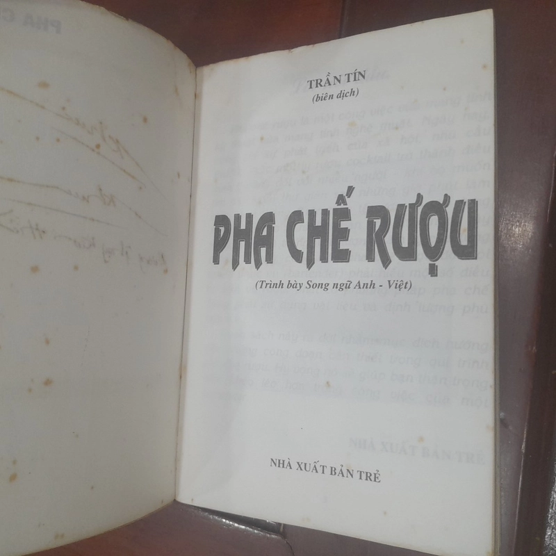 THE BARTENDER'S STANDARD MANUAL - Pha chế RƯỢU (song ngữ Anh - Việt) 546535