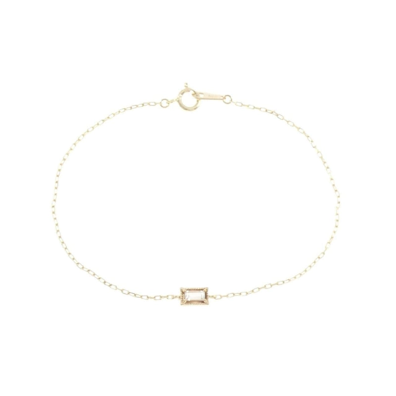 K10YG Đá Topaz Trắng Vòng Tay - Hàng hiệu Chính hãng 872250