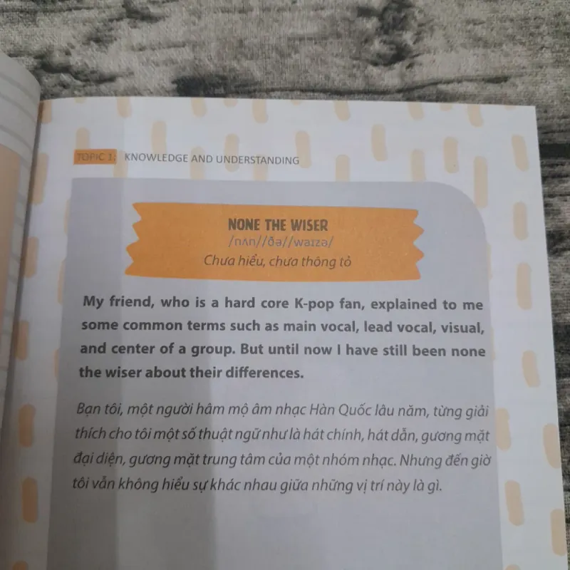 GET THE RIGHT END OF THE STICK IN IDIOMS.500 IDIOMS. Tg Lê Hoàng Hải Anh 746630