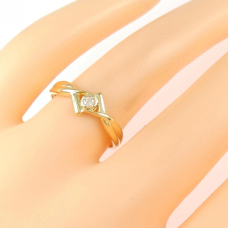 Nhẫn kim cương K18YG 0.05CT - Hàng hiệu Chính hãng 848197