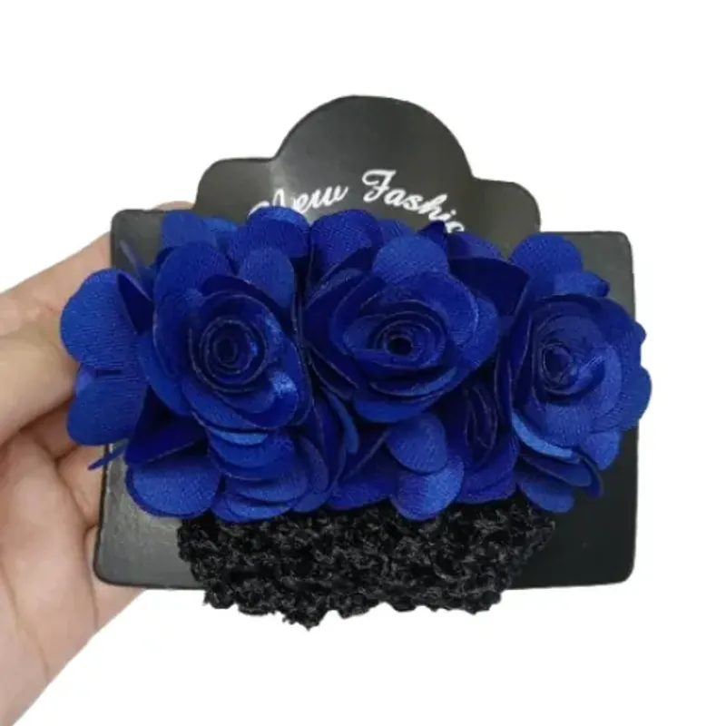 Kẹp búi tóc lưới đính bông thời trang công sở nhà hàng đủ màu 798819