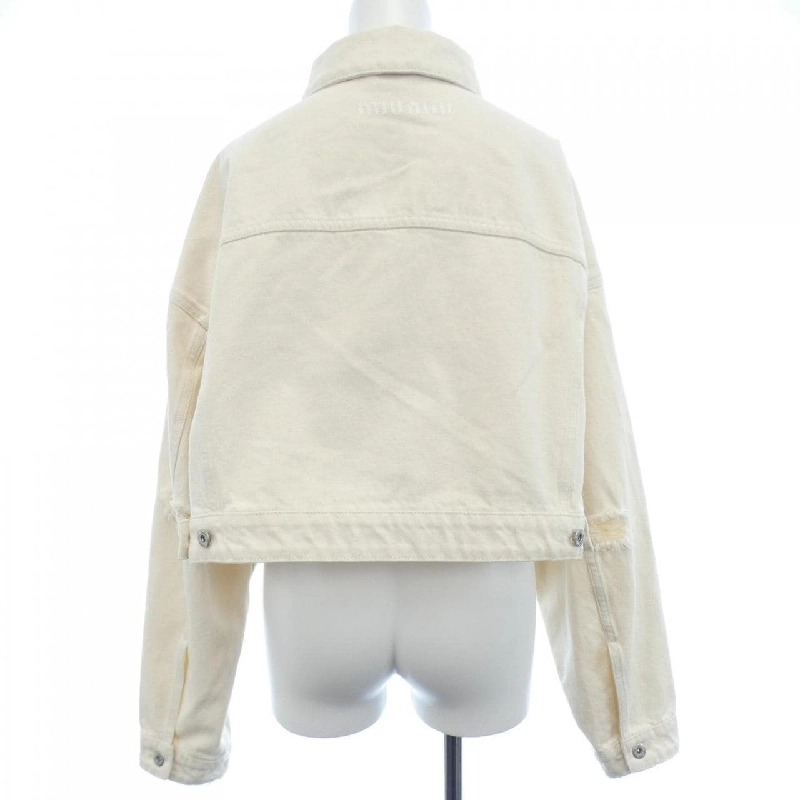 【Mã giảm giá】Áo khoác denim MIU MIU 643166
