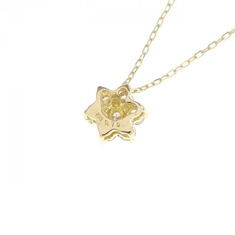 K18YG Hoa Hồng Kim Cương Dây Chuyền 0.10CT - Hàng hiệu Chính hãng 860653