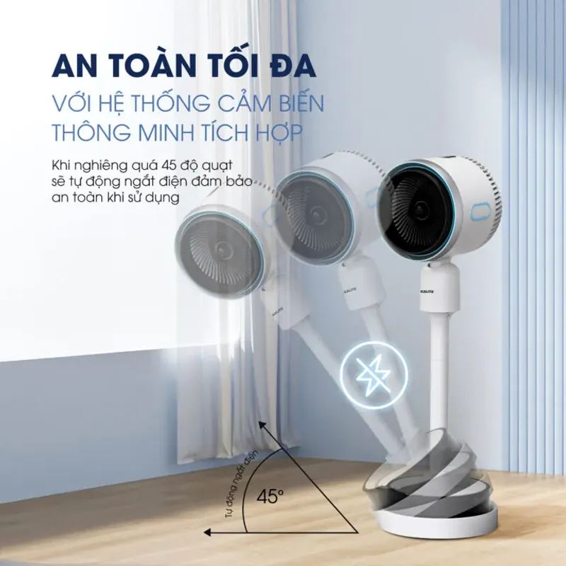 Quạt điều hòa thông minh KSA369 KALITE màu trắng chính hãng mới 100% 572026