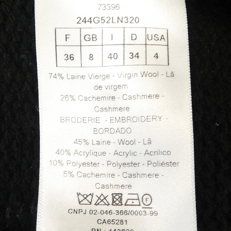 クリスチャンディオール CHRISTIAN DIOR 244G52LN320 Áo khoác - Hàng hiệu Chính hãng 822577