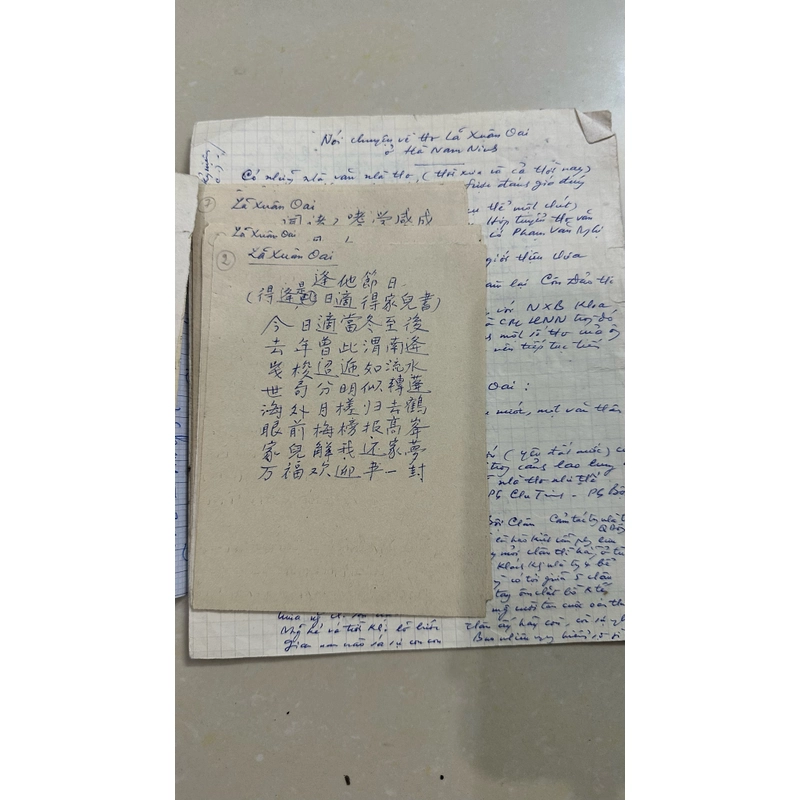 Bản thảo dịch sách Thơ  Văn Lý Trần (tập 2, Trần Lê Văn dịch) 452612