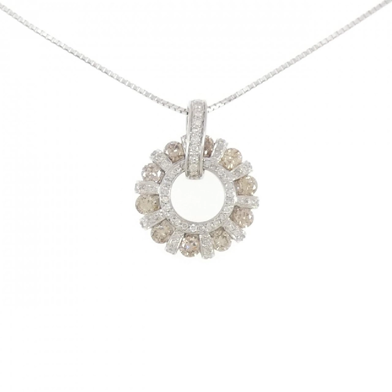 K18WG Dây chuyền kim cương 2.00CT - Hàng hiệu Chính hãng 858045