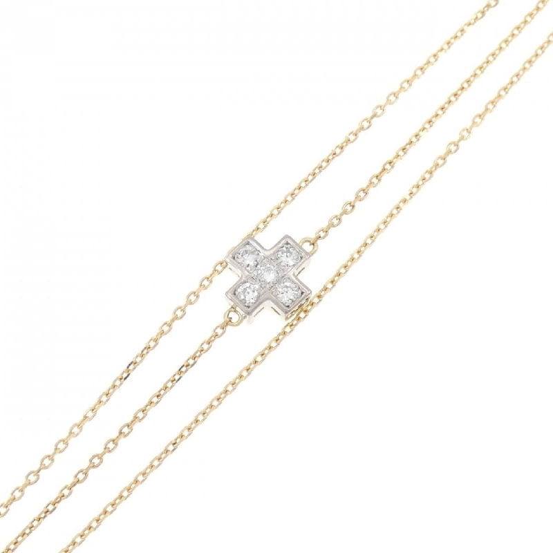 Bông tay kim cương chéo K18YG/K18WG 0.13CT - Hàng hiệu Chính hãng 874803