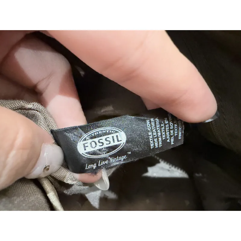 ✨ Fossil chuẩn Vintage – canvas phối da thật 971248