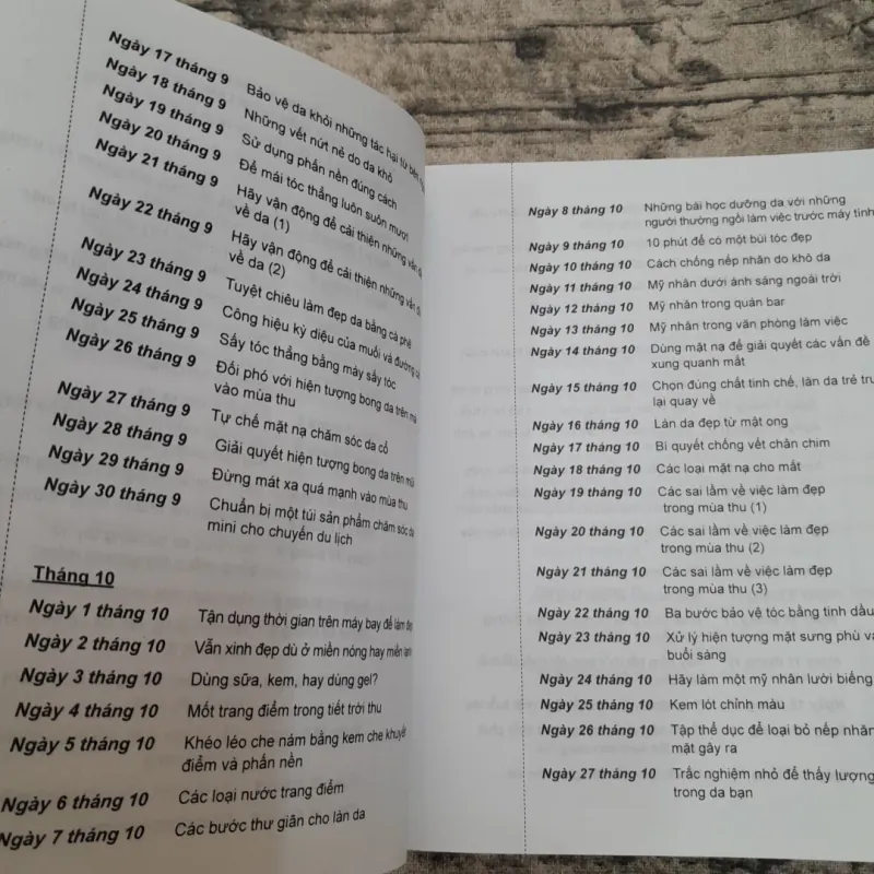 LÀM ĐẸP 365 NGÀY TRỌN NĂM. Tg. Hứa Nguyện. Dg. Ng. T. Thu Hằng... 783651