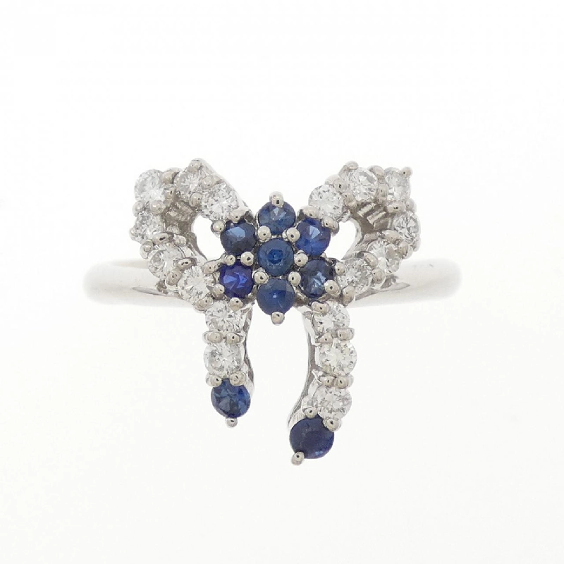 Nhẫn Sapphire Ruy Băng PT900 0.30CT - Hàng hiệu Chính hãng 853746