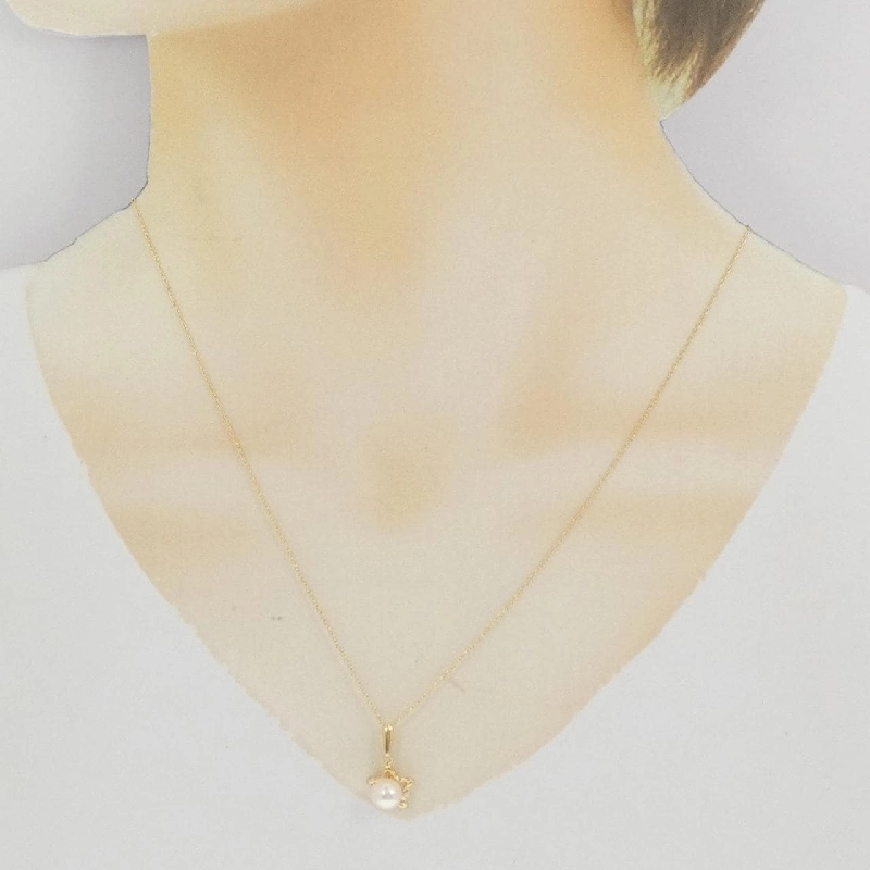 K18YG Ngôi sao Akoya Pearl Dây chuyền 6.1mm - Hàng hiệu Chính hãng 856691