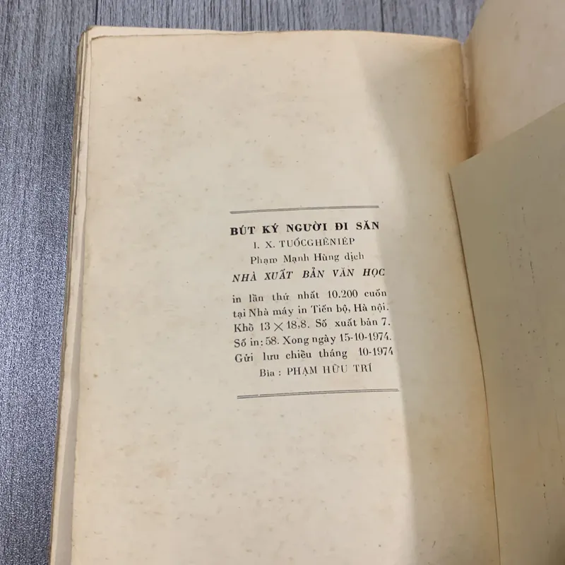 Bút ký người đi săn 1974. 6b2 718613