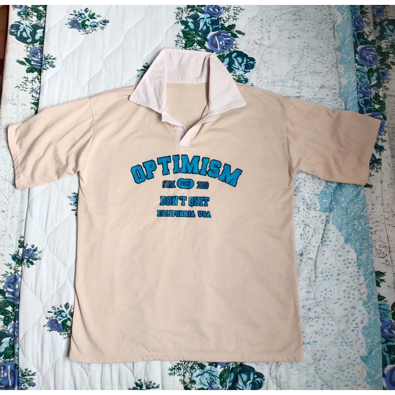 Combo 3 áo thun màu nâu, đen, kem free size 469315