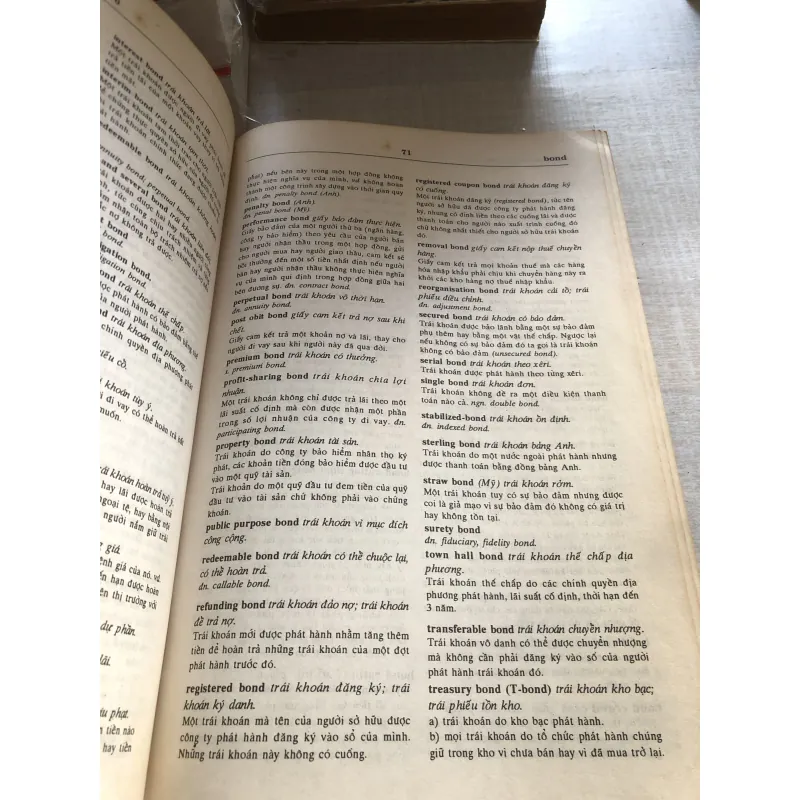 Từ điển giải nghĩa tài chính - đầu tư - ngân hàng- kế toán (Anh - Việt) 782908