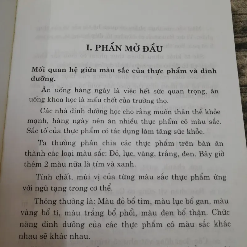 Thực phẩm MÀU XANH. Giá trị dinh dưỡng.  Tg. Đặng Nguyên Minh 783633