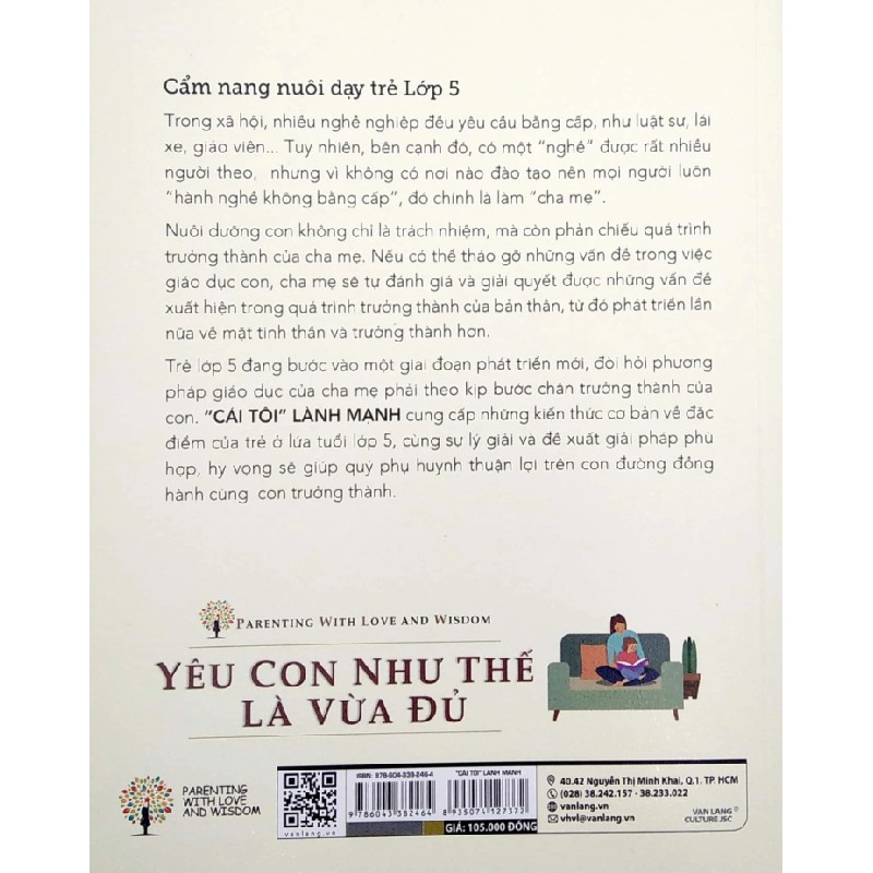 Yêu Con Như Thế Là vừa Đủ - "Cái Tôi" Lành Mạnh (Cẩm Nang Nuôi Dạy Trẻ Lớp 5) - Chu Vĩnh Tân, Tôn Văn Hiếu, Lưu Tú Anh 180285