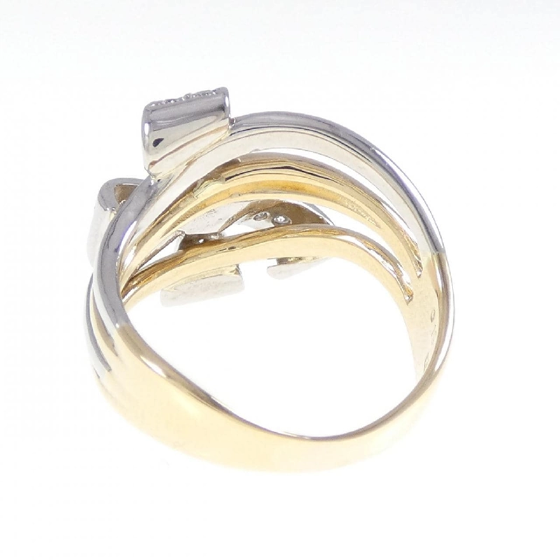 Nhẫn kim cương ruy băng K18YG/PT900 0.19CT 669538