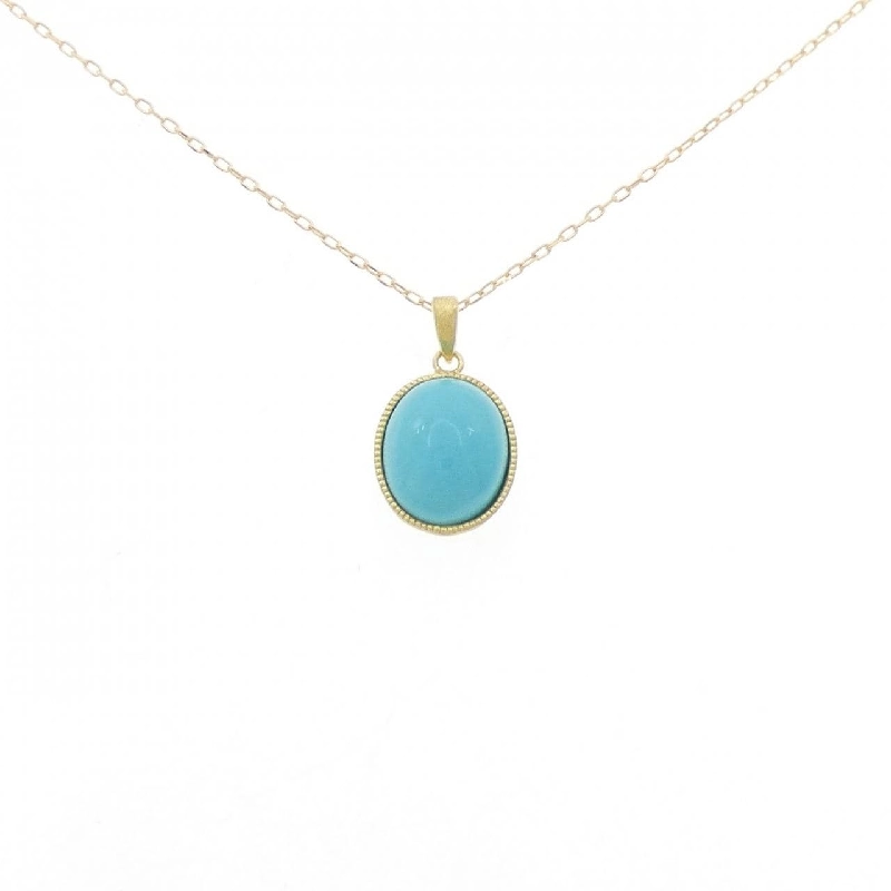 K18YG Mặt dây chuyền ngọc turquois 2.50CT - Hàng hiệu Chính hãng 865938