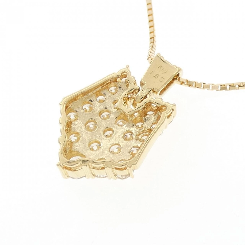 K18YG Pave Diamond Necklace 1.65CT - Hàng hiệu Chính hãng 859129