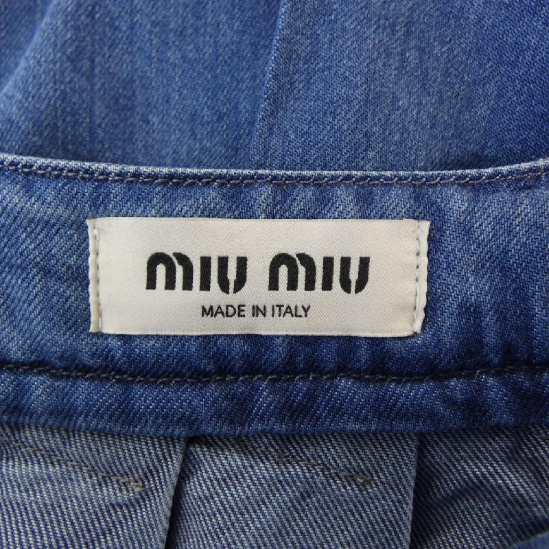 Chân váy mini denim MIU MIU - Hàng hiệu Authentic 648404