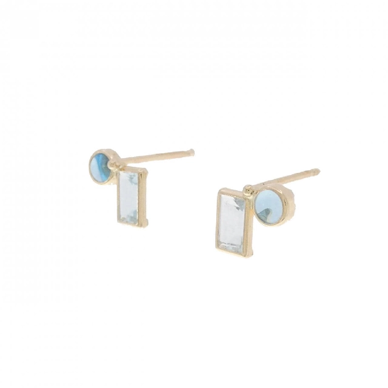 K10YG Blue Topaz Earrings - Hàng hiệu Authentic 869052