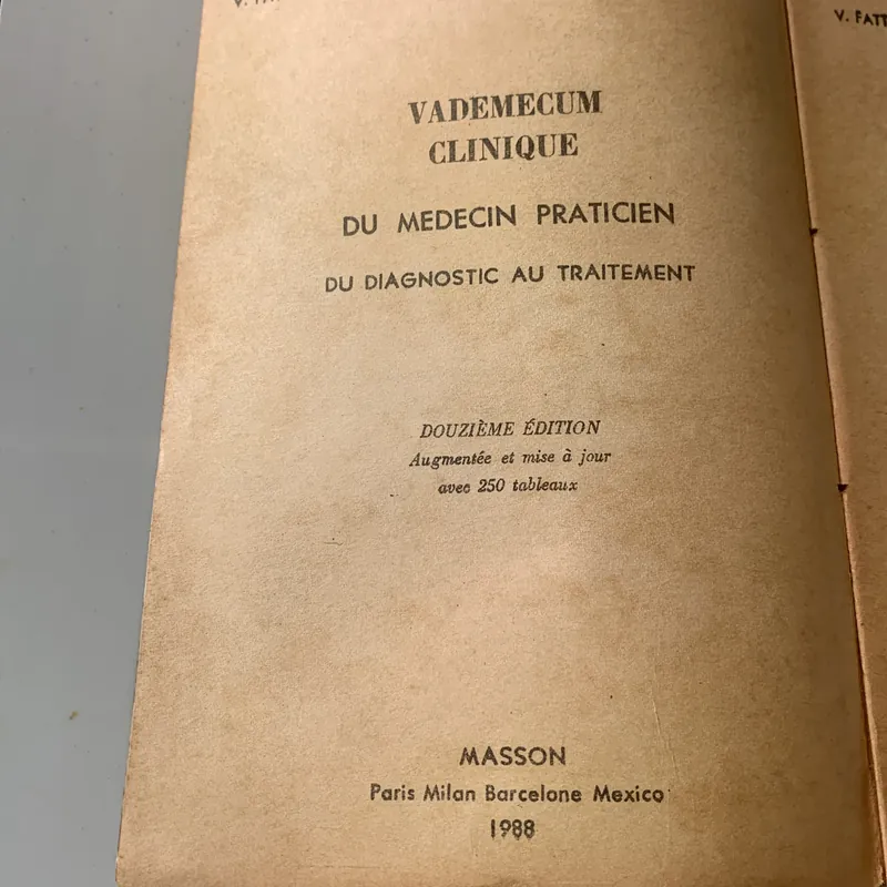 Cẩm nang lâm sàng học, V. FATTORUSSO - O. RITTER 711099
