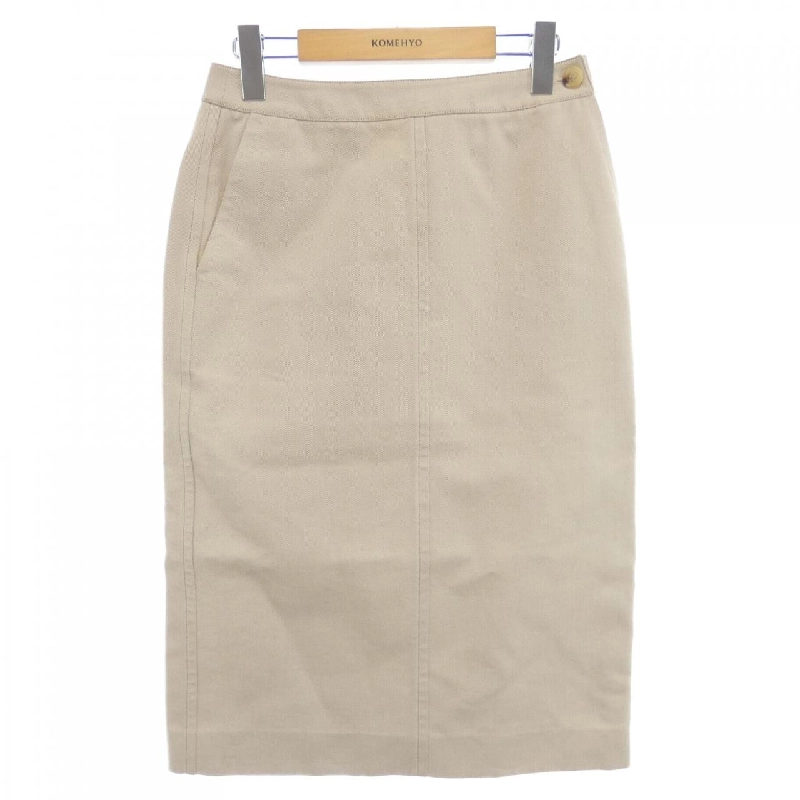 【Vintage】Elie HERMES H Button Skirt 648720