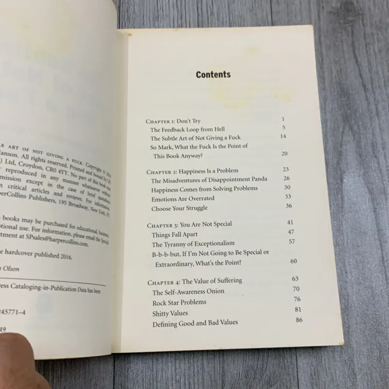 The subtle art of not giving a f.ck - mark manson. 5b5 777789