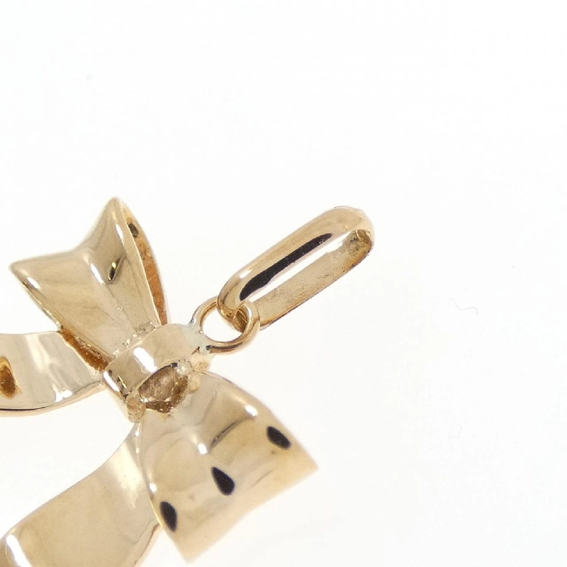 K18YG Dây chuyền hình ruy băng - Hàng hiệu Chính hãng 871399