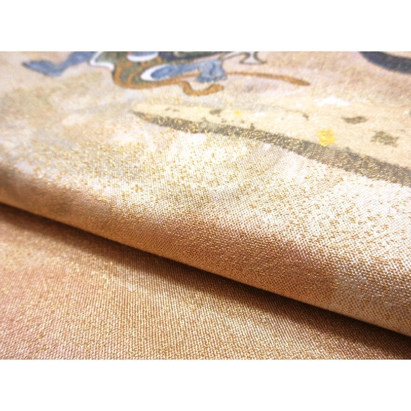 Đai obi Yuzen với hoàn thiện vàng - Hàng hiệu Authentic 875936