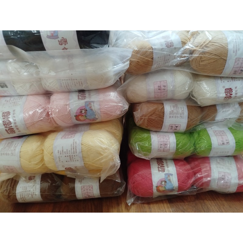 Len baby yarn 40g nhiều màu 145286