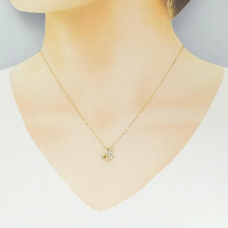 K18YG Đá màu Dây chuyền - Hàng hiệu Chính hãng 857426