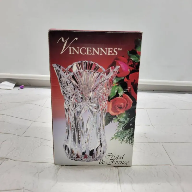BÌnh Hoa Pha-le Pháp. Hàng chính hãng tồn kho, Bình cắm hoa pha lê sịn 576335