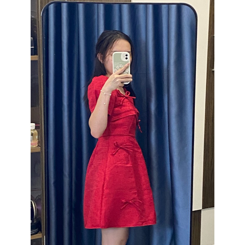 Đầm đỏ đi tiệc size S new 99% chưa mặc 146908