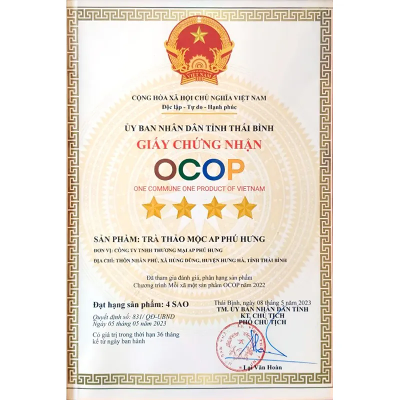 Trà giải độc thành nhiệt Thái Bình, AP Phú Hưng 1kg ( 100g x 10 gói)  745628