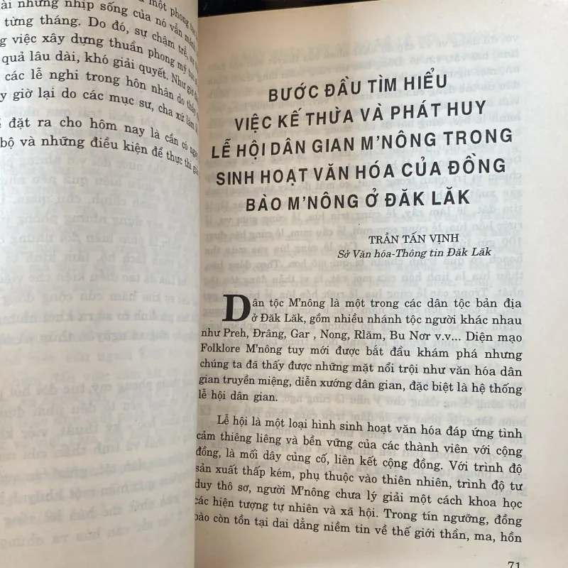 NẾP SỐNG - PHONG TỤC TÂY NGUYÊN (XB 1995) 760369