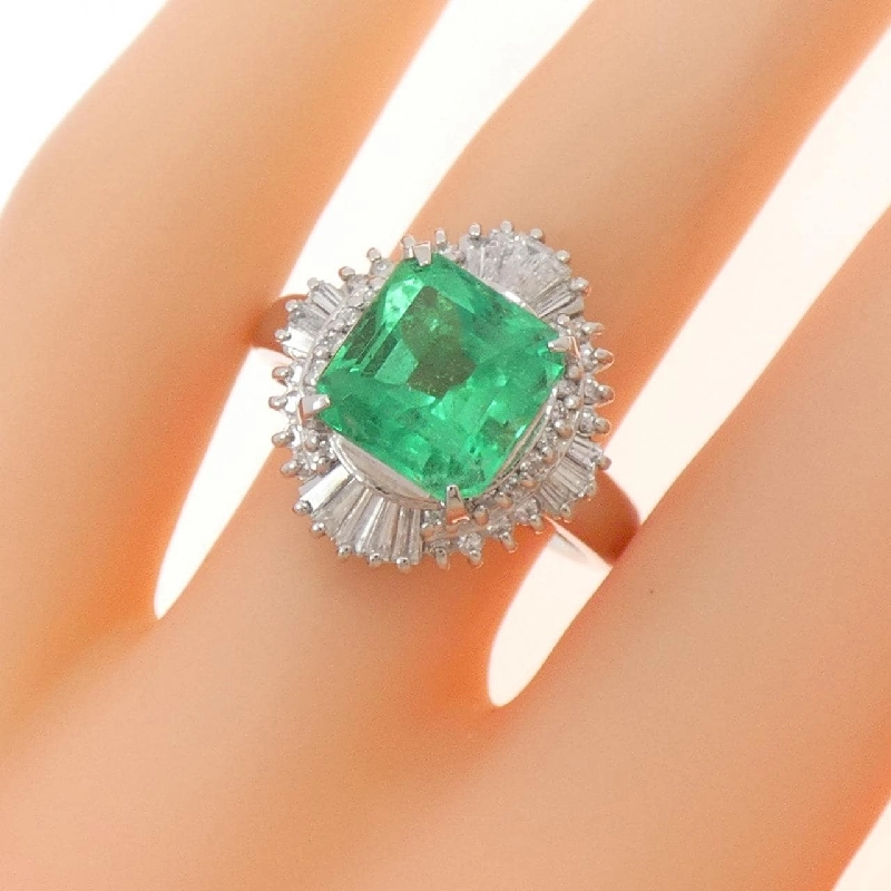 Nhẫn Emerald PT900 3.23CT - Hàng hiệu Chính hãng 848841