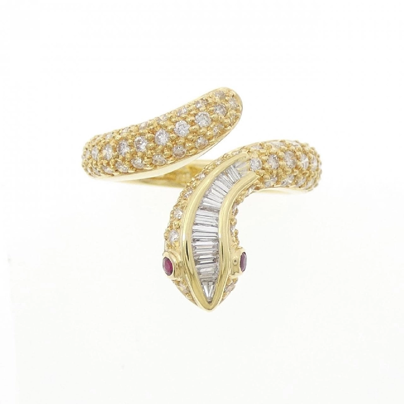 Nhẫn ruby K18YG hình rắn 0.08CT 669288