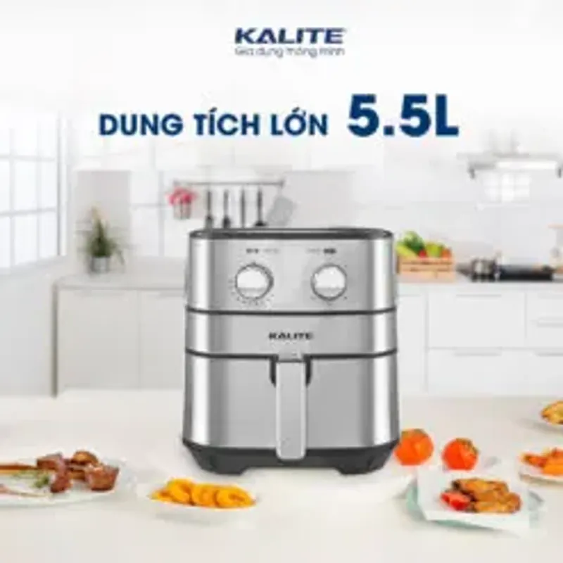 🍤 Nồi Chiên Kalite Q5 – Công Suất Mạnh, Chiên Nướng Giòn Rụm Không Cần Dầu 707375