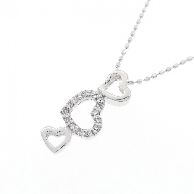 K10WG Dây chuyền kim cương hình trái tim 0.08CT - Hàng hiệu Chính hãng 859952