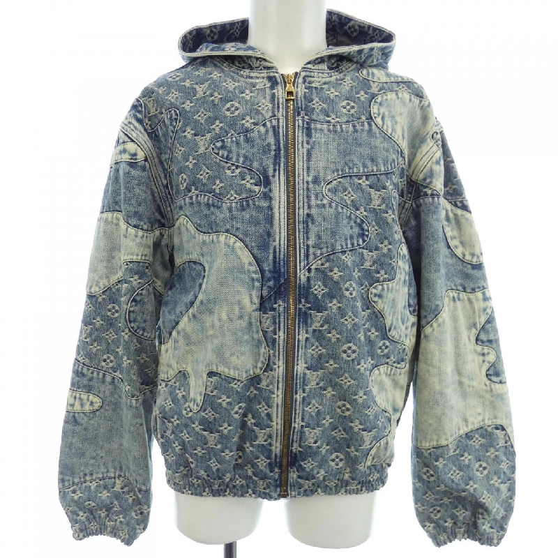 Áo khoác denim LOUIS VUITTON Monogram Patchwork NIGO HMA16EUZD - Hàng hiệu Chính hãng 892677
