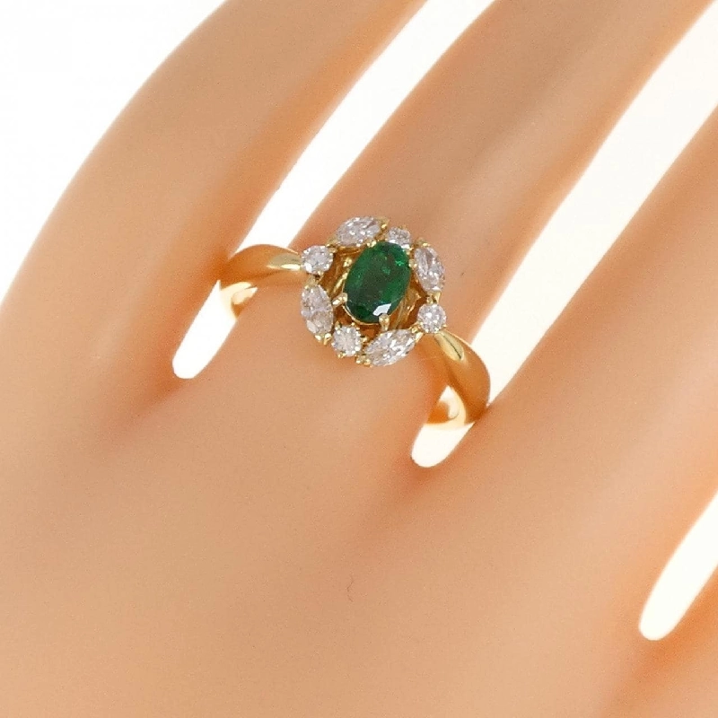 Nhẫn Ngọc Lục Bảo K18YG 0.41CT - Hàng hiệu Chính hãng 849666