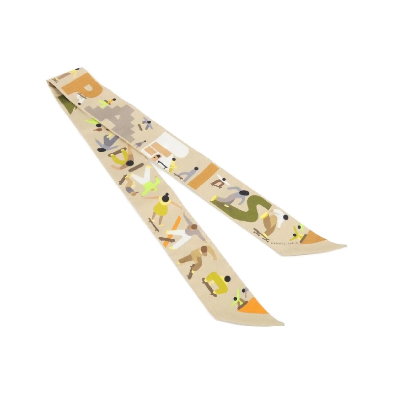 Khăn quàng cổ Hermès FIGURES LIBRES Twilly 064176S 624268