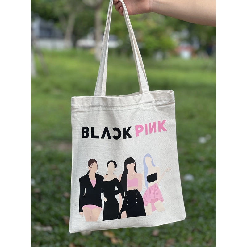 Túi canvas BlackPink có dây kéo 387700