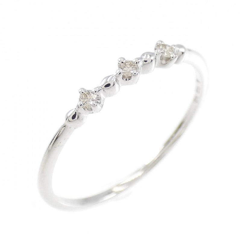 Nhẫn kim cương ba viên K10WG 669347